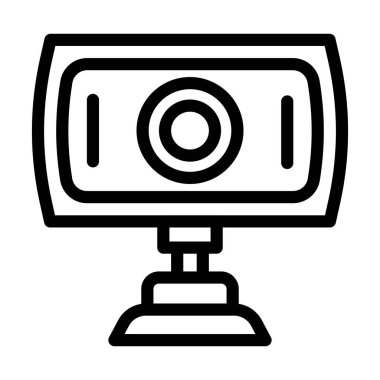 Kişisel ve ticari kullanım için Web Kamerası Kalın Çizgi Simgesi