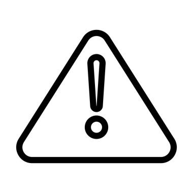 Kişisel ve Ticari Kullanım için Vektör Kalın Çizgi Simgesini Uyarı Et