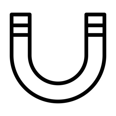 Kişisel ve ticari kullanım için Mıknatıs Vektörü Kalın Çizgi Simgesi