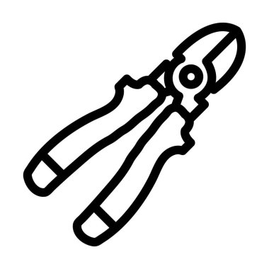 Kişisel ve ticari kullanım için Kablo Kesme Kalın Hat Simgesi