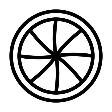 Türbin Vektör Kalın Çizgi Kişisel ve Ticari Kullanım Simgesi