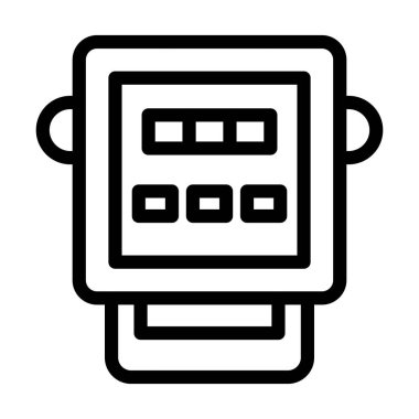 Kişisel ve ticari kullanım için Metre Vektör Kalın Çizgi Simgesi