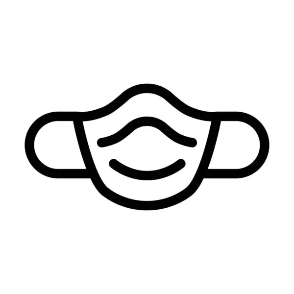 Maska Vektor Tlustá Čára Ikona Pro Osobní Komerční Použití — Stockový vektor