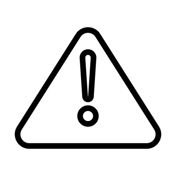 Alert Vector Thick Line Icon Für Den Persönlichen Und Kommerziellen — Stockvektor