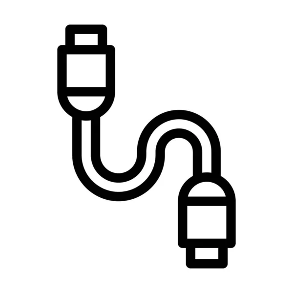 Kabelvektor Thick Line Icon Für Den Persönlichen Und Kommerziellen Gebrauch — Stockvektor