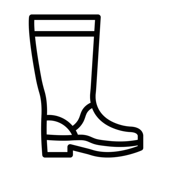 Laarzen Vector Dikke Lijn Pictogram Voor Persoonlijk Commercieel Gebruik — Stockvector