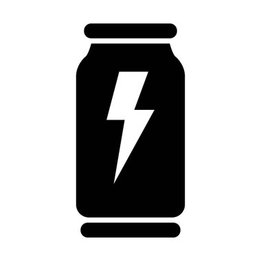 Kişisel ve ticari kullanım için Enerji İçeceği Vektörü Kabartma Simgesi