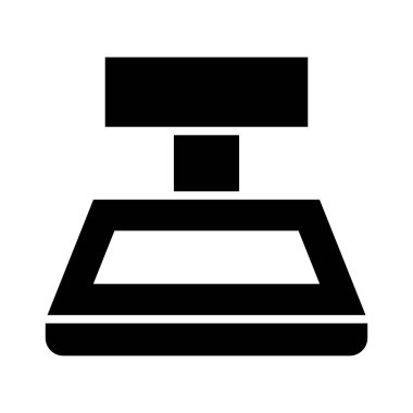 Kişisel ve ticari kullanım için Ağırlık Ölçekleme Vektörü Kabartma Simgesi