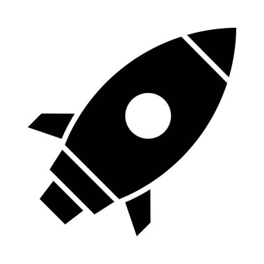 Kişisel ve Ticari Kullanım için Roket Vektörü Kabartma Simgesi