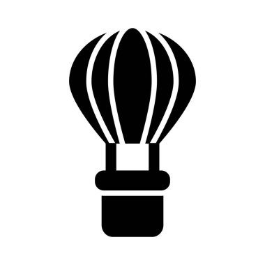 Kişisel ve ticari kullanım için Sıcak Hava Balonu Vektör Kabartma Simgesi