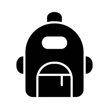 Kişisel ve ticari kullanım için Sırt Çantası Vektörü Glyph Simgesi