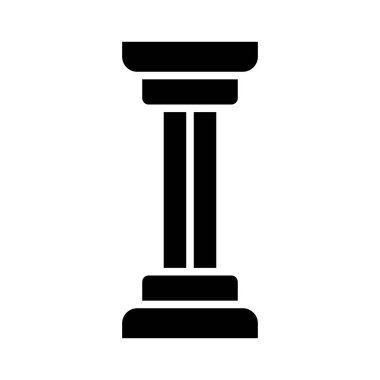 Kişisel ve ticari kullanım için Sütun Vektörü Kabartma Simgesi