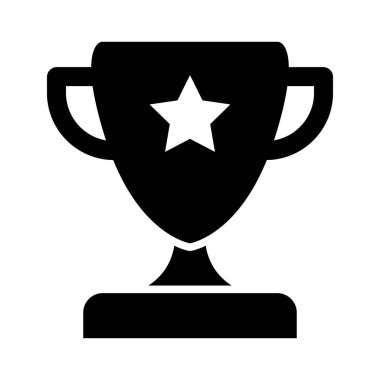 Kişisel ve Ticari Kullanım İçin Ödül Vektörü Glyph Simgesi