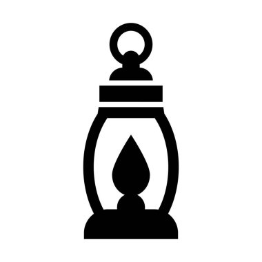 Kişisel ve Ticari Kullanım İçin Gaz Lambası Vektörü Kabartma Simgesi