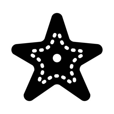 Kişisel ve ticari kullanım için StarFish Vector Glyph Simgesi