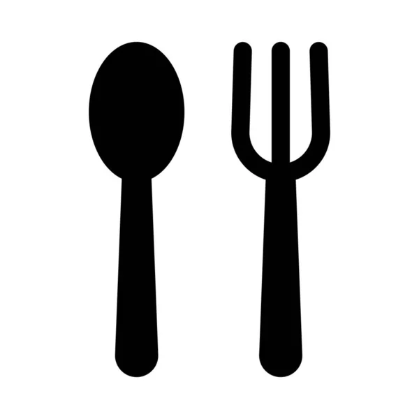 个人和商业用途的餐具矢量图标 — 图库矢量图片