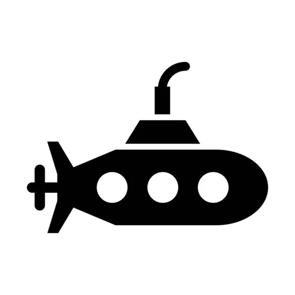 Ícone Glifo Vetor Submarino Para Uso Pessoal Comercial —  Vetores de Stock