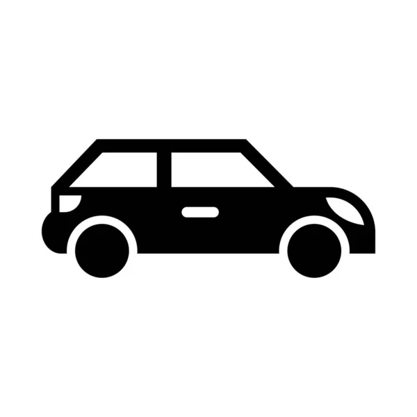 Car Vector Glyph Icon Personal Commercial Use — Stock Vector