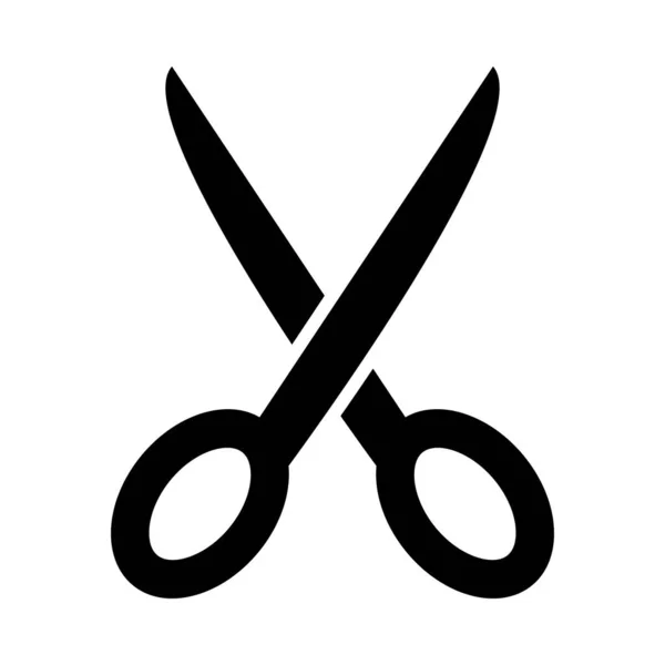 Scissors Vector Glyph Icon Personal Commercial Use — 스톡 벡터