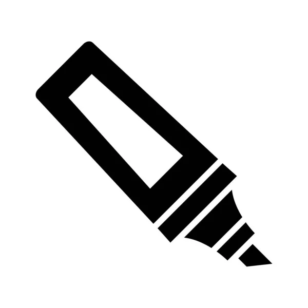 Highlighter Vector Glyph Icon Για Προσωπική Και Εμπορική Χρήση — Διανυσματικό Αρχείο