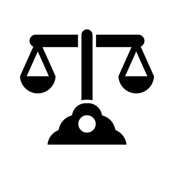 Law Vector Glyph Icon Pro Osobní Komerční Použití — Stockový vektor