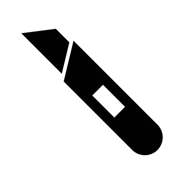 Gebrauchsmesser Vector Glyph Icon Für Den Persönlichen Und Kommerziellen Gebrauch — Stockvektor