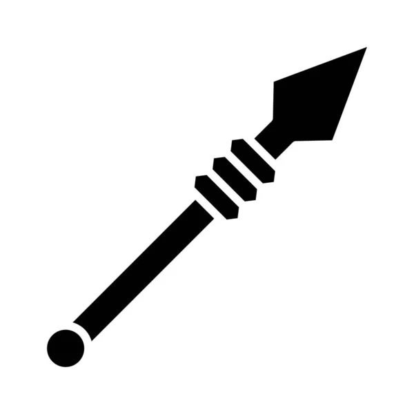Spear Vector Glyph Icon Für Den Persönlichen Und Kommerziellen Gebrauch — Stockvektor