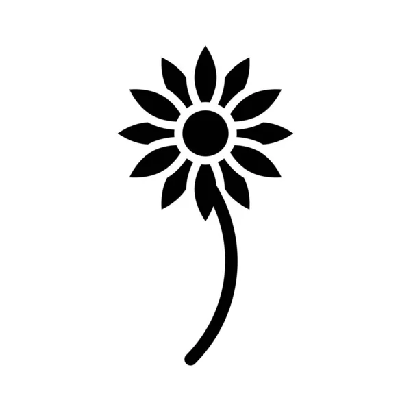 Icône Vectorielle Glyphe Fleur Pour Usage Personnel Commercial — Image vectorielle