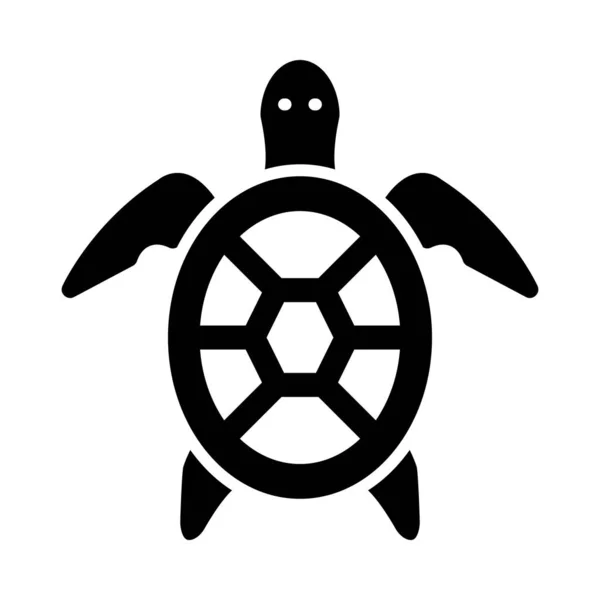 Черепаха Векторна Піктограма Гліфа Особистого Комерційного Використання — стоковий вектор