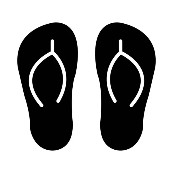 Zapatillas Vector Glyph Icon Para Uso Personal Comercial — Vector de stock
