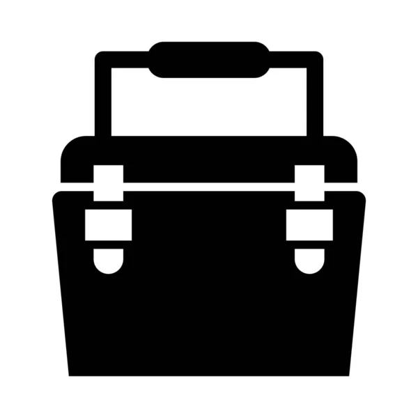 Ice Box Vector Glyph Icon Για Προσωπική Και Εμπορική Χρήση — Διανυσματικό Αρχείο