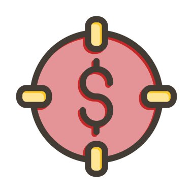 Hedef Kalın Çizgi Kişisel ve Ticari Kullanım İçin Renklerle Dolu