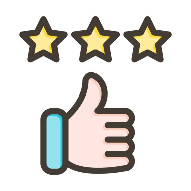 Kişisel ve Ticari Kullanım İçin İyi Geri bildirim Kalın Çizgisi Renkleri Dolduruldu