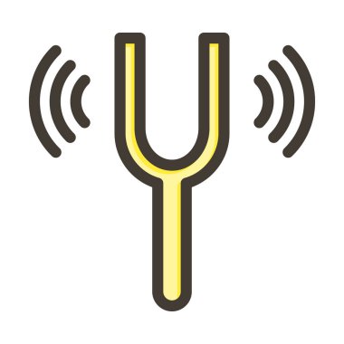 Fork Kalın Çizgisi Kişisel ve Ticari Kullanım İçin Renklerle Dolu