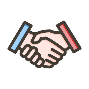 Anlaşmanın Kalın Çizgisi Kişisel ve Ticari Kullanım İçin Renkler Dolduruldu