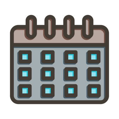 Kalın Çizgi Kişisel ve Ticari Kullanım İçin Renkler Dolduruldu