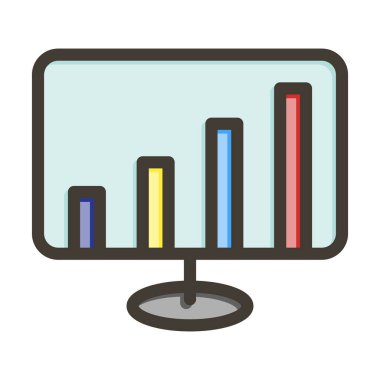 Çizelge Kalın Çizgisi Kişisel ve Ticari Kullanım İçin Renklerle Dolu