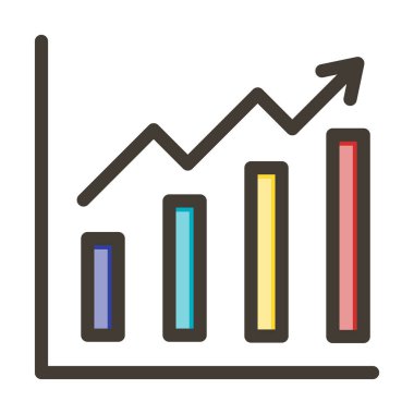 Sıralama Kalın Çizgisi Kişisel ve Ticari Kullanım İçin Renklerle Dolu