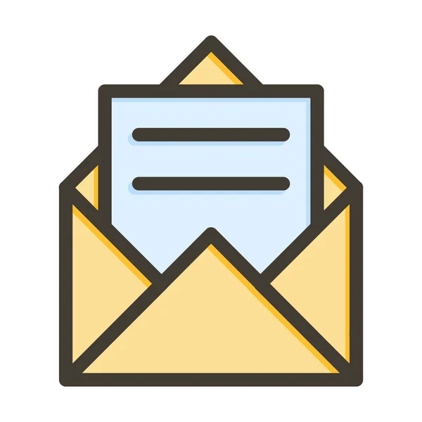 个人及商业用途邮件堆肥线颜色 — 图库矢量图片