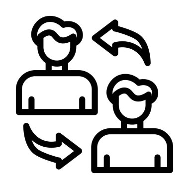 Kişisel ve ticari kullanım için Paylaşımcı Vektör Kalın Çizgi Simgesi