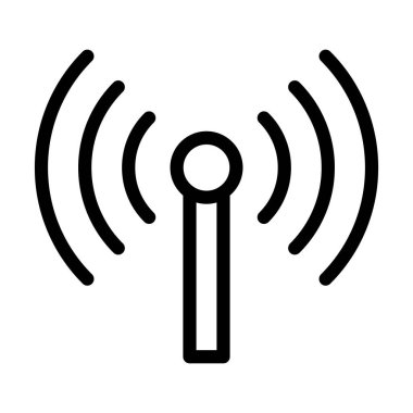 Kişisel ve ticari kullanım için Anten Vektörü Kalın Çizgi Simgesi