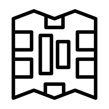 Kişisel ve ticari kullanım için Vektör Kalın Çizgi Simgesi Haritalandırılıyor