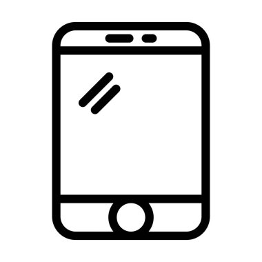 Kişisel ve ticari kullanım için Tablet Vektör Kalın Çizgi Simgesi