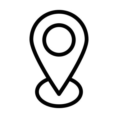 Kişisel ve Ticari Kullanım İçin Seyrüsefer Vektörü Kalın Çizgi Simgesi