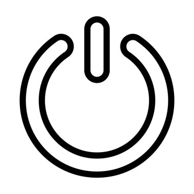 Kişisel ve ticari kullanım için Güç Vektörü Kalın Çizgi Simgesi