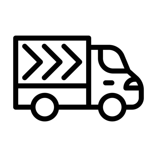 Delivery Vector Thick Line Icon Für Den Persönlichen Und Kommerziellen — Stockvektor