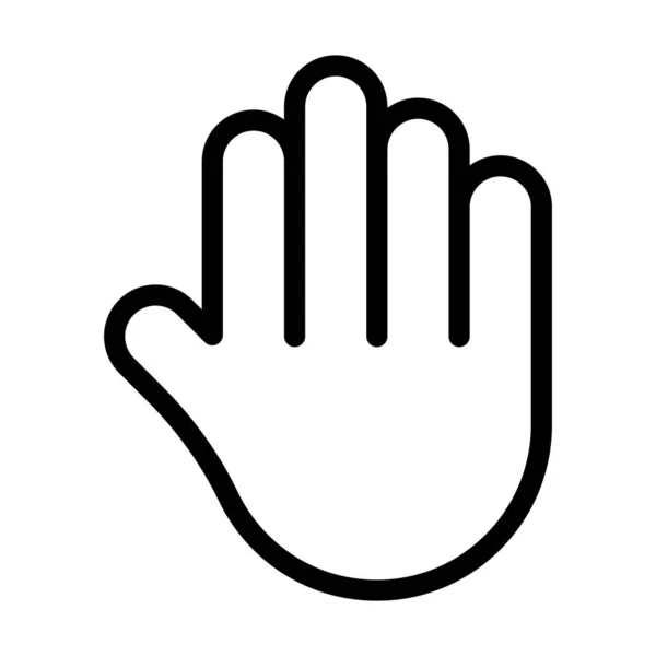 Hand Gesture Vector Dikke Lijn Pictogram Voor Persoonlijk Commercieel Gebruik — Stockvector