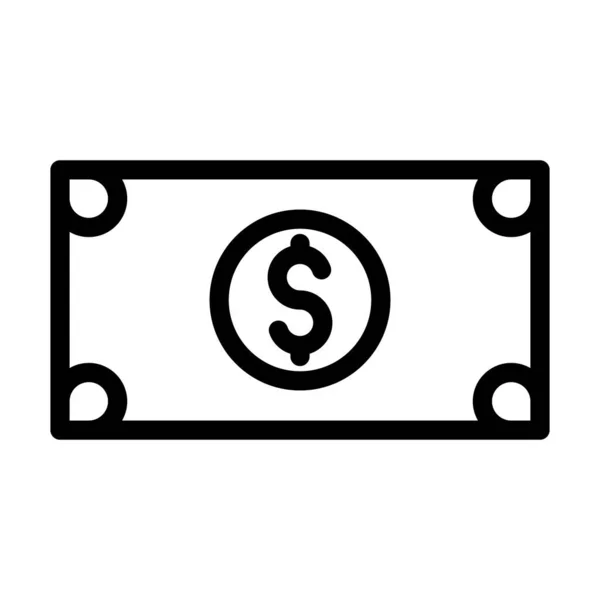 Payment Vector Thick Line Icon Für Den Persönlichen Und Kommerziellen — Stockvektor