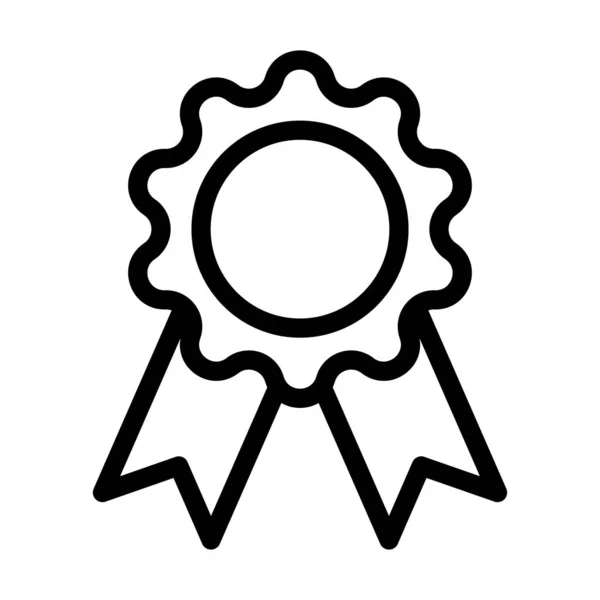 Vektor Odznaku Tlustá Čára Ikona Pro Osobní Komerční Použití — Stockový vektor