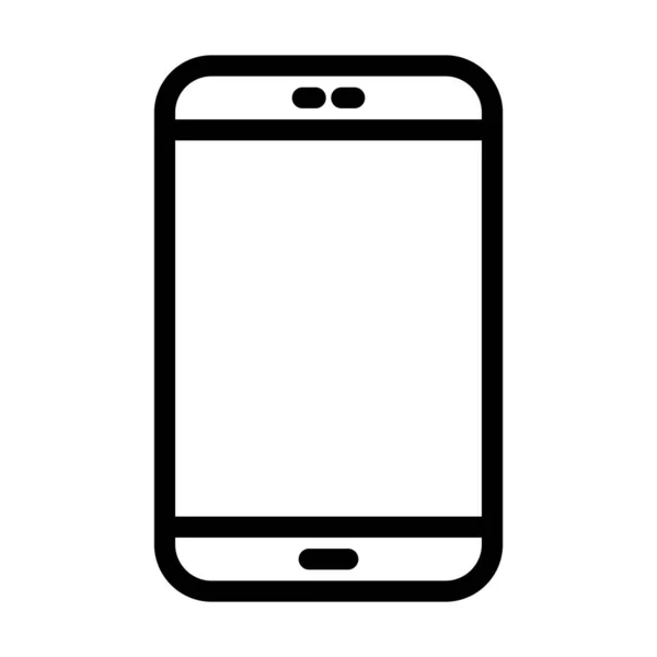 Smartphone Vector Dikke Lijn Pictogram Voor Persoonlijk Commercieel Gebruik — Stockvector